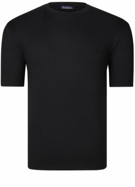 T0737 DEWBERRY MENS T-SHIRT-PLAIN BLACK