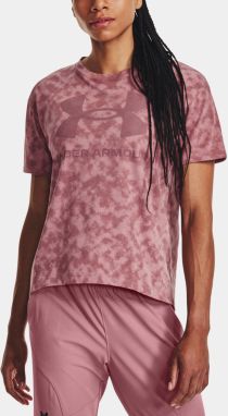 Under Armour T-Shirt UA LOGO AOP HEAVYWEIGHT SS-PNK - Women