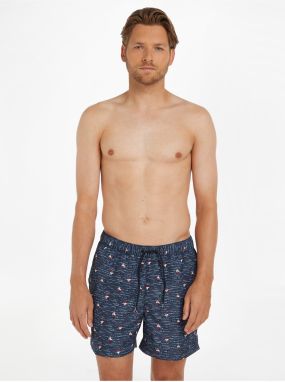 Dark blue men's swimwear with Tommy Hilfiger Underwear print - Men