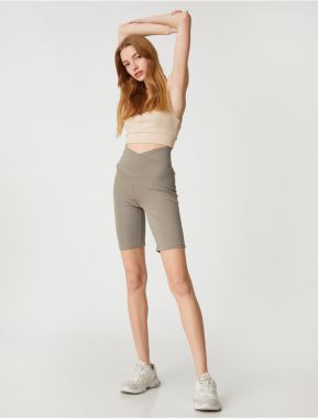 Koton Biker Leggings with Waist Detail