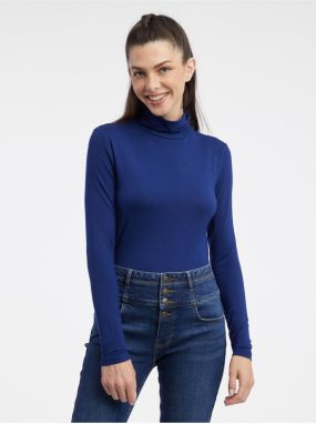 Orsay Women's Turtleneck T-Shirt Navy Blue - Women