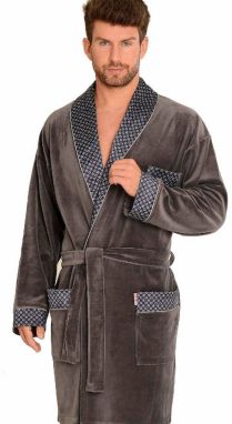 Bathrobe De Lafense 772 Bonjour short M-2XL men's graphite 105