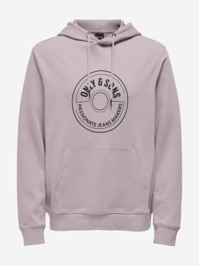 Light Purple Men's Hoodie ONLY & SONS Lamer - Men