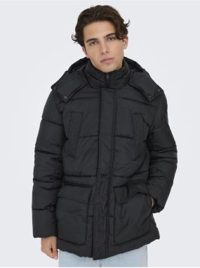 Men's Black Quilted Jacket ONLY & SONS Arwin - Men