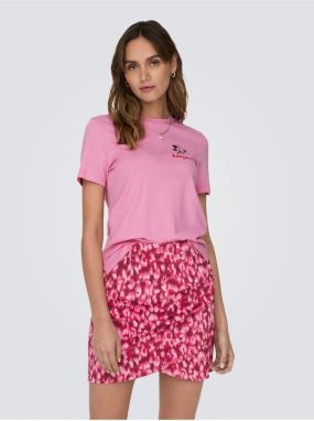 Pink women's T-shirt ONLY Kita - Women