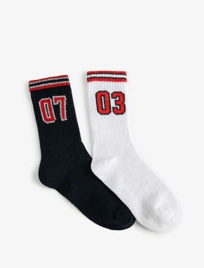 Koton Set of 2 Colored Patterned Socks