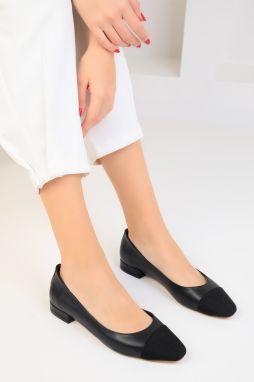 Soho Women's Black-Black Flats 18646