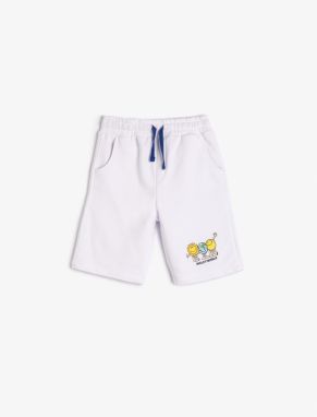 Koton Smileyworld® Shorts Licensed Tie Waist Pocket Cotton