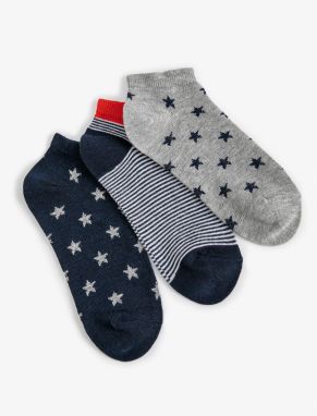 Koton Set of 3 Patterned Booties Socks