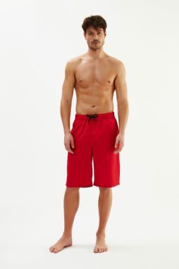 Dagi Red Long Straight Shorts