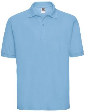 Men's Polycotton Polo Russell Blue T-Shirt