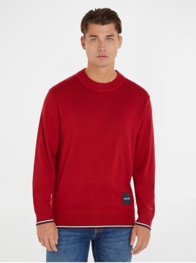 Red men's sweater with silk Tommy Hilfiger - Men