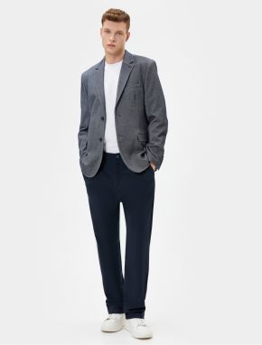 Koton Blazer Jacket Slim Fit Buttoned Pocket Detailed