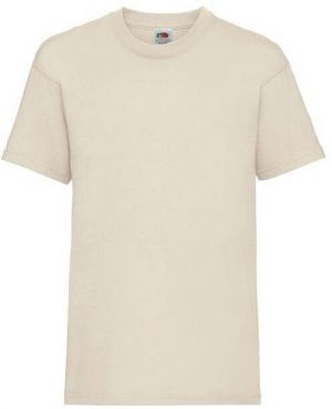 Beige Baby Cotton T-shirt Fruit of the Loom