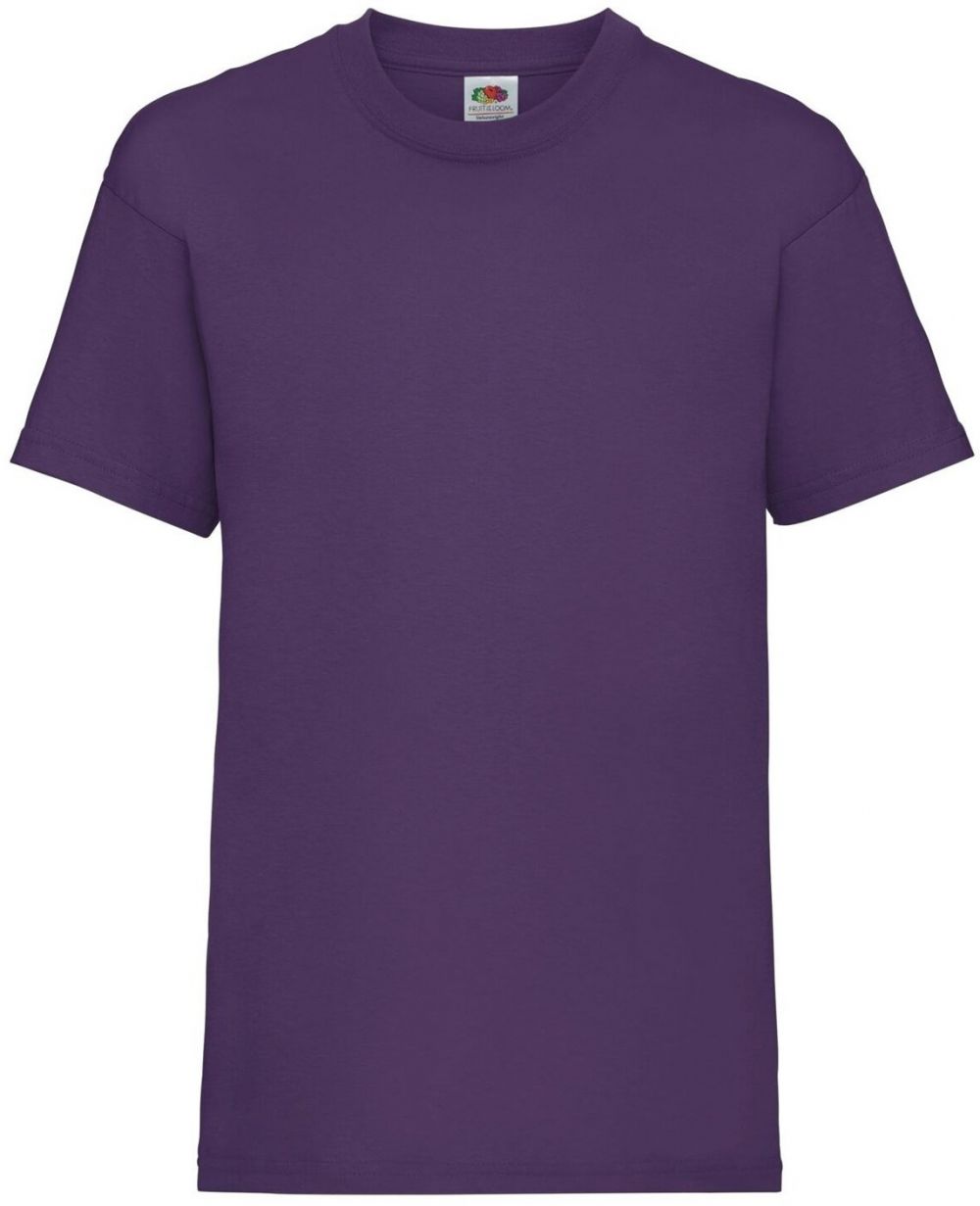 Purple Fruit of the Loom Cotton T-shirt