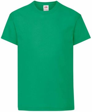 Green T-shirt for Children Original Fruit of the Loom