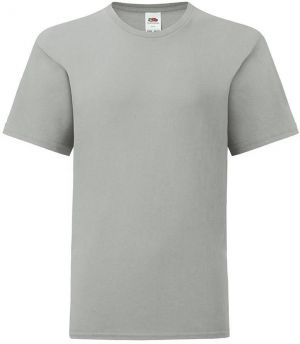 Grey children's t-shirt in combed cotton Fruit of the Loom