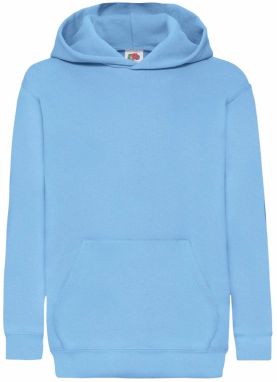 Blue children's sweatshirt Classic kangaroo Fruit of the Loom