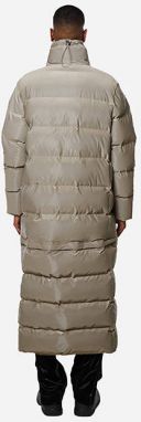 Rains Extra Long Puffer Coat 1536 VELVET TAUPE galéria