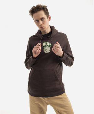 HUF Eastern Hoodie PF00418 CHOCOLATE BROWN galéria