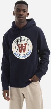 Pánska mikina Wood Wood Ian Crest Hoodie 10285600-2424 NAVY