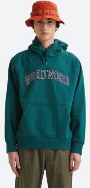 Pánska mikina Wood Wood Fred Ivy mikina s kapucňou 12135616-2493 DARK EMERALD