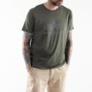 Alpha Industries Basic T-Shirt Reflective Print 100501RP 142