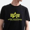 Alpha Industries Basic T-Shirt Neon Print 100501NP 478 galéria