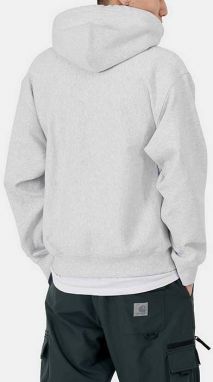 Carhartt WIP Hooded American Script Sweat I028279 ASH HEATHER galéria