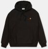 Carhartt WIP Hooded American Script Sweat I028279 BLACK galéria