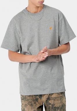 Carhartt WIP S/S Chase T-shirt I026391 GREY HEATHER/GOLD