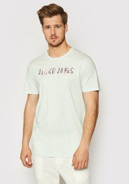 Jack&Jones Tričko Beachs 12191168 Zelená Regular Fit