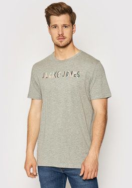 Jack&Jones Tričko Beachs 12191168 Sivá Regular Fit