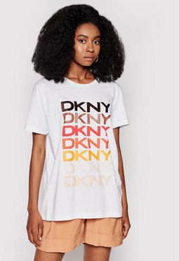 DKNY Tričko P0EF7CNA Biela Regular Fit