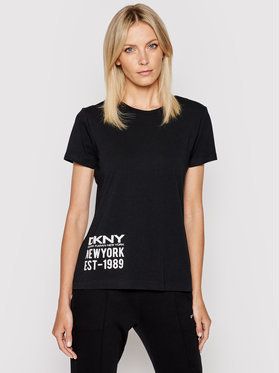 DKNY Tričko P1DTFDNA Čierna Regular Fit