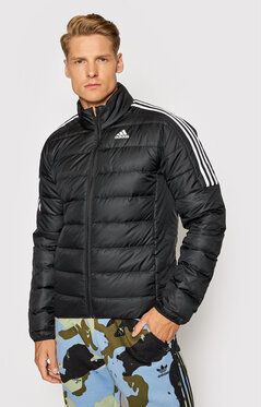 adidas Vatovaná bunda Essentials GH4589 Čierna Slim Fit