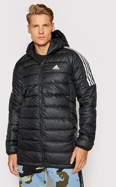 adidas Vatovaná bunda Essentials GH4604 Čierna Slim Fit