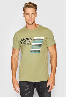 Jack&Jones Tričko Rack 12198281 Zelená Regular Fit