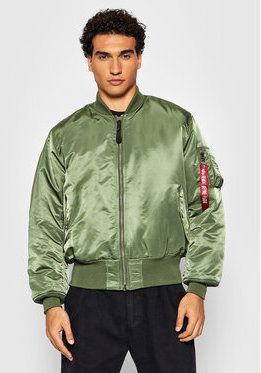 Alpha Industries Bundy bomber Ma-1 100101 Zelená Regular Fit