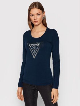 Guess Blúzka Amalur W1BI47 J1311 Tmavomodrá Regular Fit