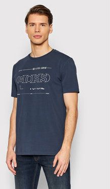 Boss Tričko Tee 2 50457477 Tmavomodrá Regular Fit