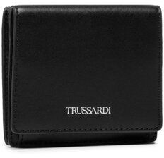 Trussardi Malá pánska peňaženka Wallet Coin Pocket 71W00168 Čierna