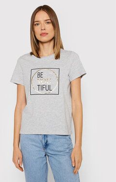 Vero Moda Tričko Be You 10262920 Sivá Regular Fit