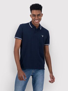 American Eagle Polokošeľa 018-1165-9152 Tmavomodrá Slim Fit