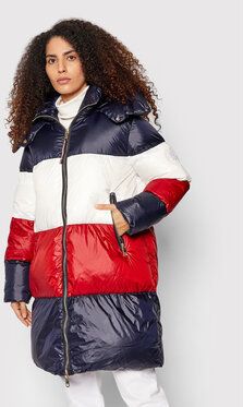 Tommy Hilfiger Vatovaná bunda Colorblock WW0WW32804 Farebná Regular Fit