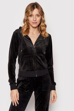 Juicy Couture Mikina Robertson JCAP176 Čierna Slim Fit