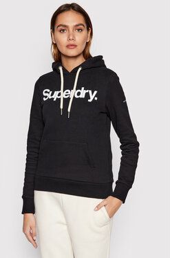 Superdry Mikina Core W2011249A Čierna Regular Fit