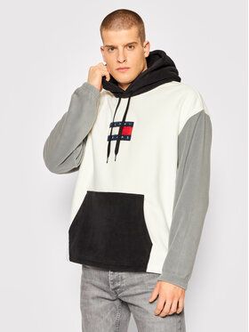 Tommy Jeans Fleecová mikina DM0DM12579 Béžová Relaxed Fit