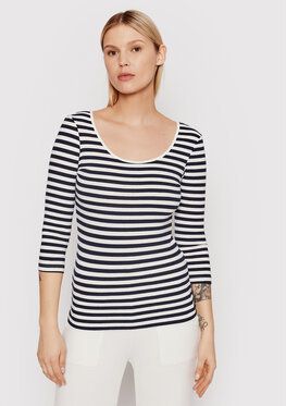 Vero Moda Blúzka Sailor 10259879 Tmavomodrá Slim Fit