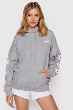Levi's® Mikina Graphic Rider 34400-0023 Sivá Relaxed Fit